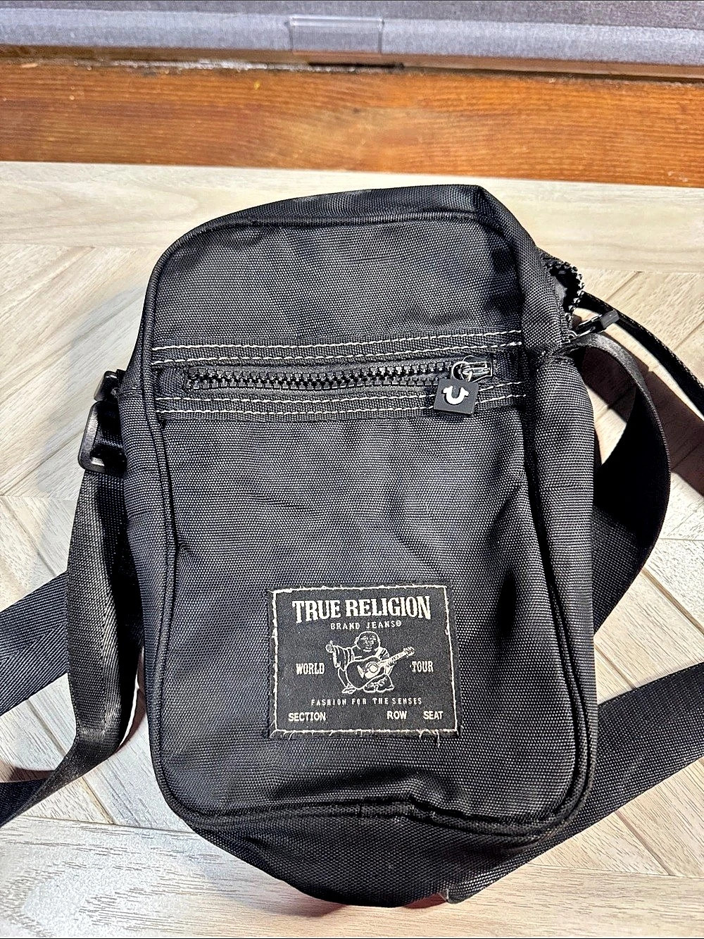 True Religion World Tour Crossbody Bag Black